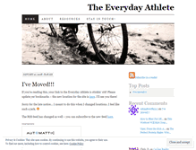 Tablet Screenshot of everydayathlete.wordpress.com
