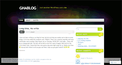 Desktop Screenshot of ghablog.wordpress.com