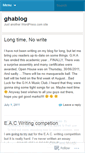 Mobile Screenshot of ghablog.wordpress.com
