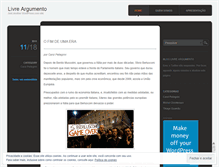 Tablet Screenshot of livreargumento.wordpress.com