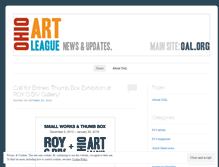 Tablet Screenshot of ohioartleague.wordpress.com