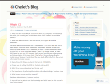 Tablet Screenshot of chelet.wordpress.com