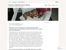 Tablet Screenshot of crystalmcdonald.wordpress.com
