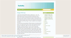 Desktop Screenshot of fosfolks.wordpress.com
