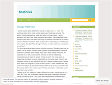 Tablet Screenshot of fosfolks.wordpress.com