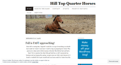 Desktop Screenshot of hilltopquarterhorses.wordpress.com