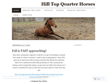 Tablet Screenshot of hilltopquarterhorses.wordpress.com