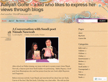 Tablet Screenshot of aaliyahgohir.wordpress.com