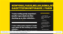 Desktop Screenshot of gazetteforumturquie.wordpress.com