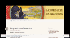 Desktop Screenshot of magiclanternconvention.wordpress.com