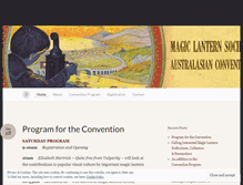 Tablet Screenshot of magiclanternconvention.wordpress.com