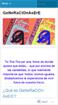 Mobile Screenshot of generacionasere.wordpress.com
