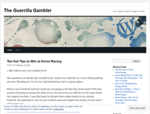 Tablet Screenshot of guerillagambler.wordpress.com