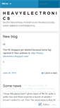 Mobile Screenshot of heavyelectronics.wordpress.com