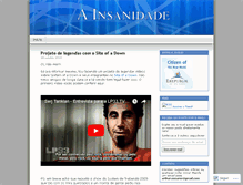 Tablet Screenshot of ainsanidade.wordpress.com