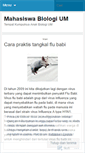 Mobile Screenshot of mahasiswabiologium.wordpress.com