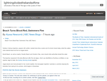Tablet Screenshot of lightningdividesthebandsoftime.wordpress.com