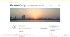 Desktop Screenshot of mysecretpoetry.wordpress.com