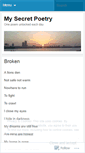 Mobile Screenshot of mysecretpoetry.wordpress.com