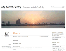 Tablet Screenshot of mysecretpoetry.wordpress.com