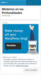 Mobile Screenshot of misteriosenlasprofundidades.wordpress.com