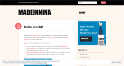 Desktop Screenshot of madeinnina.wordpress.com