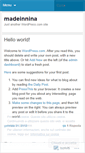 Mobile Screenshot of madeinnina.wordpress.com