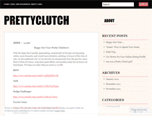 Tablet Screenshot of prettyclutch.wordpress.com