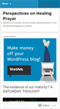 Mobile Screenshot of christiansciencecomsuk.wordpress.com