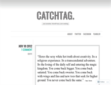 Tablet Screenshot of catchtag.wordpress.com