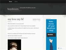 Tablet Screenshot of boyslovers.wordpress.com