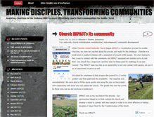 Tablet Screenshot of churchdevinumc.wordpress.com