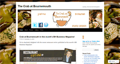 Desktop Screenshot of crabrestaurantbournemouth.wordpress.com