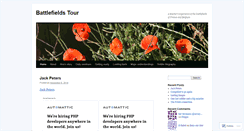 Desktop Screenshot of battlefieldstour.wordpress.com