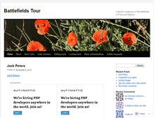 Tablet Screenshot of battlefieldstour.wordpress.com