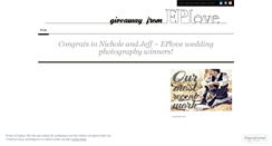 Desktop Screenshot of eplovegiveaway.wordpress.com