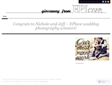 Tablet Screenshot of eplovegiveaway.wordpress.com