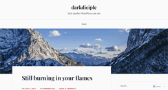 Desktop Screenshot of darkdiciple.wordpress.com