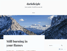 Tablet Screenshot of darkdiciple.wordpress.com