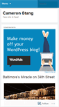 Mobile Screenshot of cameronstang.wordpress.com