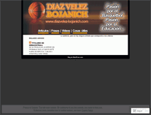 Tablet Screenshot of diazvelezbojanich.wordpress.com