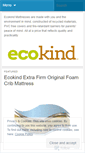 Mobile Screenshot of ecokindmattresses.wordpress.com