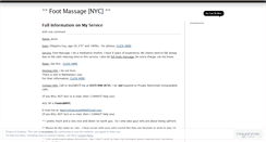 Desktop Screenshot of footrubservicenyc.wordpress.com