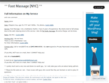 Tablet Screenshot of footrubservicenyc.wordpress.com
