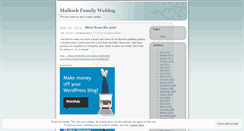 Desktop Screenshot of mallochfamily.wordpress.com