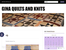 Tablet Screenshot of ginaquilts.wordpress.com