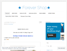 Tablet Screenshot of forever13shop.wordpress.com