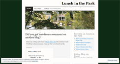 Desktop Screenshot of lunchinthepark.wordpress.com