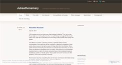 Desktop Screenshot of juliaathenamary.wordpress.com