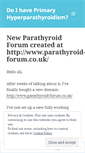 Mobile Screenshot of doihaveprimaryhyperparathyroidism.wordpress.com